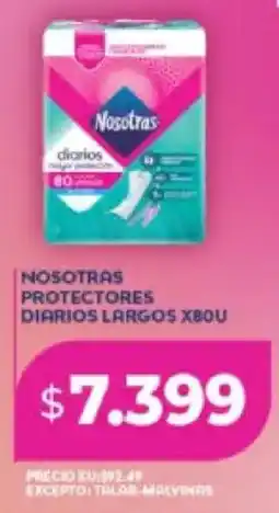 Supermayorista Vital Nosotras protectores diarios largos x80u oferta