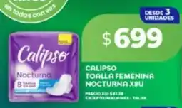 Supermayorista Vital Calipso toalla femenina nocturna x8u oferta