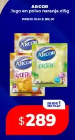 Supermayorista Vital Arcor jugo en polvo naranja oferta