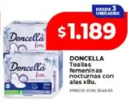 Supermayorista Vital Doncella toallas femeninas nocturnas con alas oferta