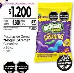 La Anonima Mogul Extreme pastillas de goma gusanitos oferta