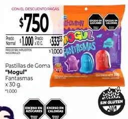 La Anonima Mogul pastillas de goma fantasmas oferta