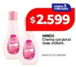 Supermayorista Vital Hinds crema corporal rosa oferta