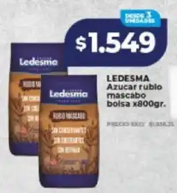 Supermayorista Vital Ledesma azucar rubio mascabo oferta