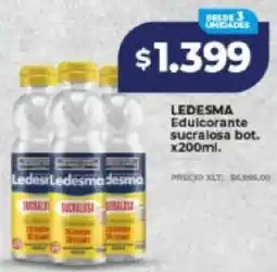 Supermayorista Vital Ledesma edulcorante sucralosa bot. oferta