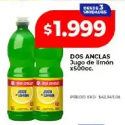 Supermayorista Vital Dos anclas jugo de limón oferta