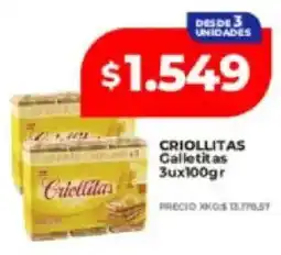 Supermayorista Vital Criollitas galletitas oferta