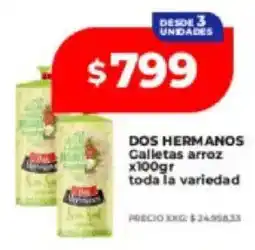 Supermayorista Vital Dos hermanos galletas arroz oferta