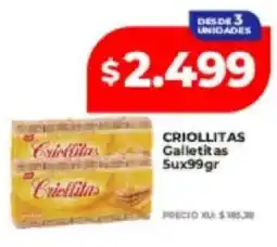 Supermayorista Vital Criollitas galletitas oferta