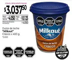 La Anonima Milkaut dulce de leche clásico oferta