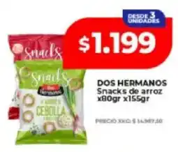 Supermayorista Vital Dos hermanos snacks de arroz oferta