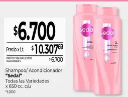 La Anonima Sedal shampoo acondicionador oferta