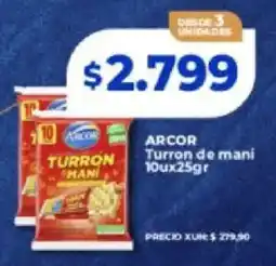 Supermayorista Vital Arcor turron de mani oferta