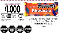 La Anonima Terrabus! galletita rellena sabor limón con baño de chocolate oferta
