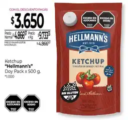 La Anonima Hellmann's ketchup oferta