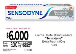 La Anonima Sensodyne crema dental blanqueadora extra fresh oferta