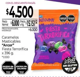 La Anonima Arcor caramelos masticables fiesta terrorífica oferta