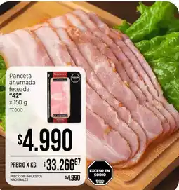 La Anonima La anónima panceta ahumada feteada oferta