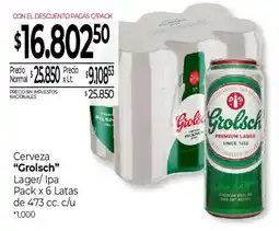 La Anonima Grolsch lager ipa oferta