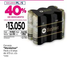 La Anonima Warsteiner cerveza oferta