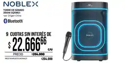La Anonima Noblex torre de sonido 3100w sq108g1 oferta