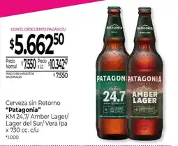 La Anonima Patagonia cerveza km 24,7 amber lager lager del sur vera ipa oferta