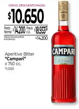 La Anonima Campari aperitivo bitter oferta