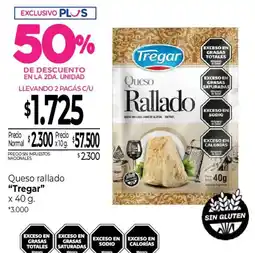 La Anonima Tregar queso rallado oferta