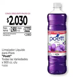 La Anonima Poett limpiador líquido para pisos oferta