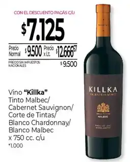 La Anonima Killka vino oferta