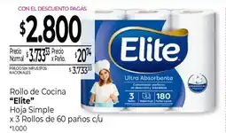La Anonima Elite rollo de cocina hoja simple oferta