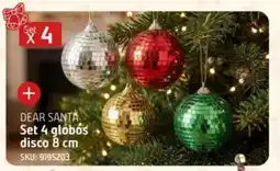 Sodimac Dear santa set 4 globos disco oferta