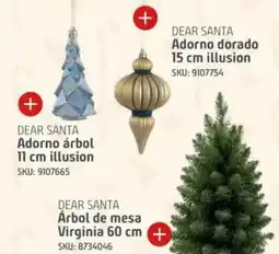 Sodimac Dear santa adorno dorado oferta