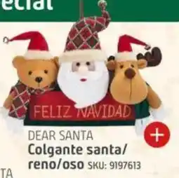 Sodimac Dear santa colgante santa/reno/oso oferta