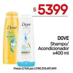 Nini Mayorista Dove Shampo/ Acondicionador oferta
