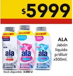 Nini Mayorista Ala jabón líquido p/diluir oferta