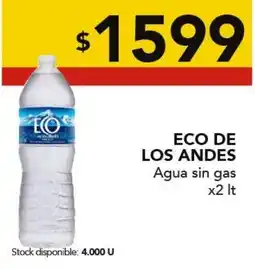 Nini Mayorista Eco de los andes agua sin gas oferta