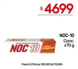 Nini Mayorista Noc crema dental concentrada oferta