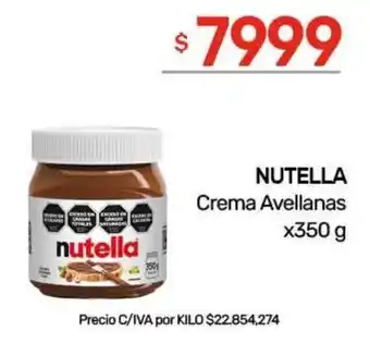 Nutella crema avellanas
