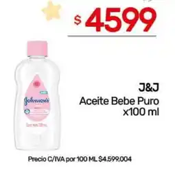 Nini Mayorista J&J aceite bebe puro oferta