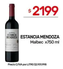 Nini Mayorista Estancia mendoza malbec oferta
