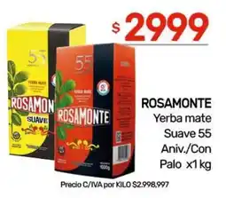 Nini Mayorista Rosamonte yerba mate suave 55 oferta