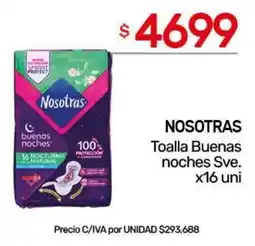 Nini Mayorista Nosotras toalla buenas noches sve oferta