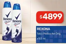 Nini Mayorista Rexona talco pedico aer.orig. oferta