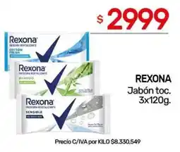 Nini Mayorista Rexona jabón toc. oferta