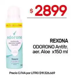 Nini Mayorista Rexona odorono antitr. aer. aloe oferta