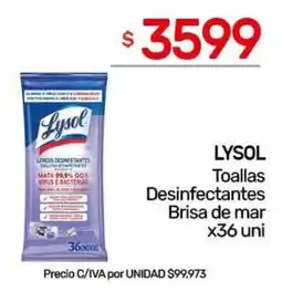 Nini Mayorista Lysol toallas desinfectantes brisa de mar oferta