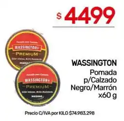 Nini Mayorista Wassington pomada p/calzado negro/marrón oferta