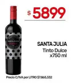 Nini Mayorista Santa julia tinto dulce oferta