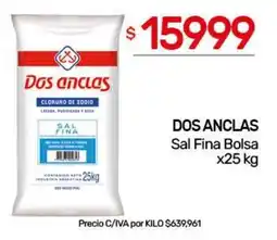 Nini Mayorista Dos anclas sal fina oferta